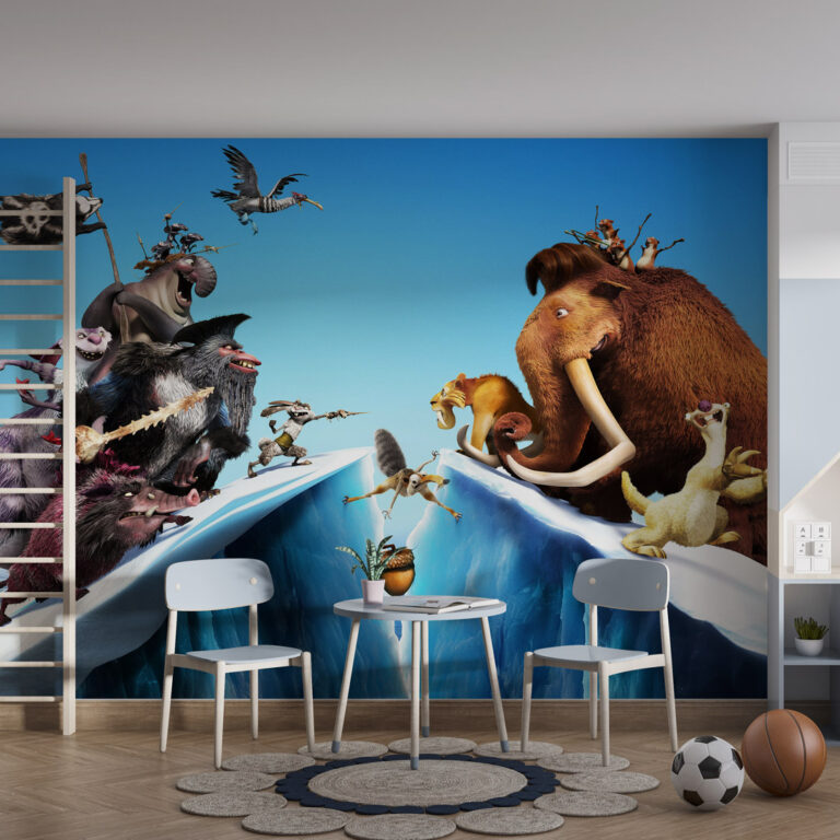 Dečija foto tapeta Ledeno doba crtani motiv