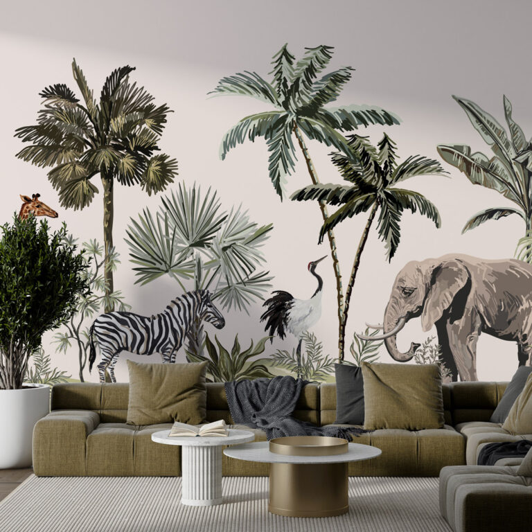 Dečija foto tapeta životinje crtani motiv