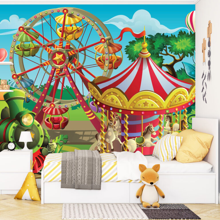 Dečija foto tapeta cirkus crtani motiv