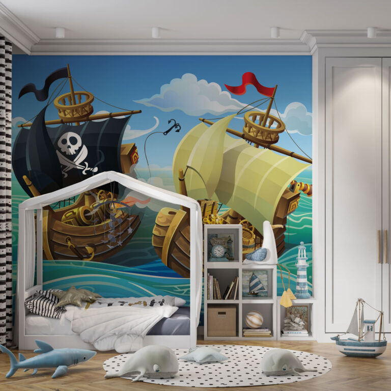 Dečija foto tapeta pirati crtani motiv