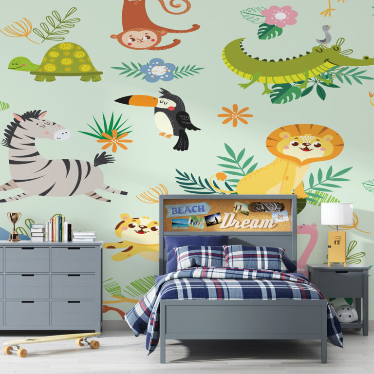 Dečiji patern životinje crtani stil