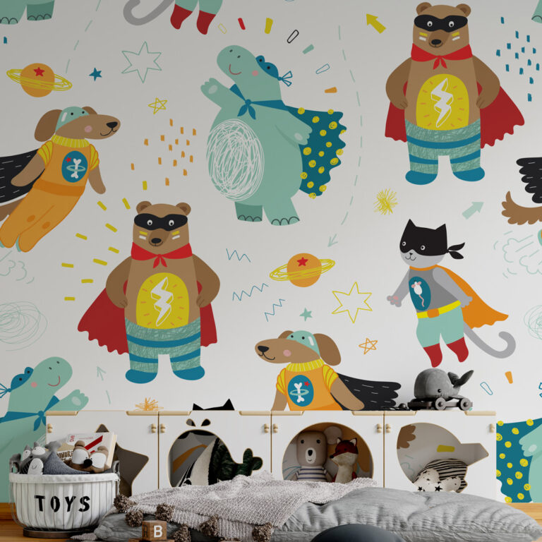 Dečiji patern životinje super junaci