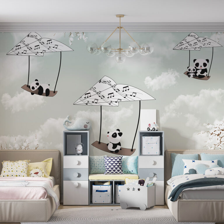 Dečija foto tapeta pande motiv