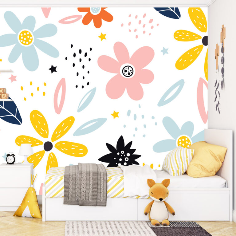 Dečiji patern šareno cveće