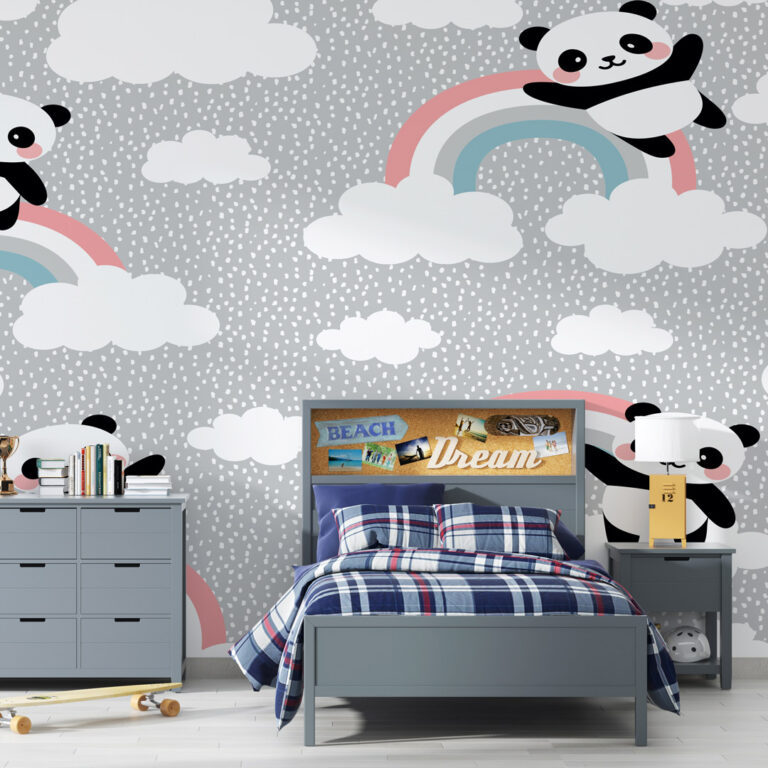 Dečija foto tapeta pande crtani stil