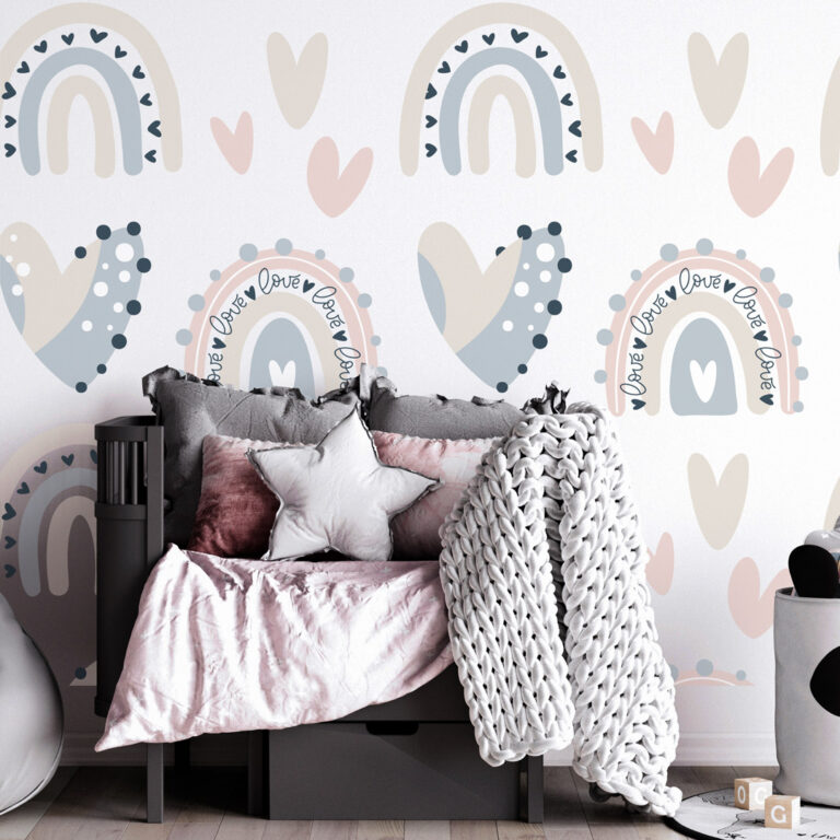 Dečiji patern duge i srca