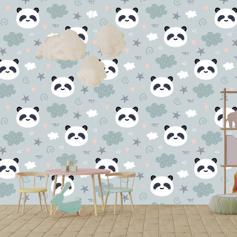 Dečiji patern pande crtani motiv
