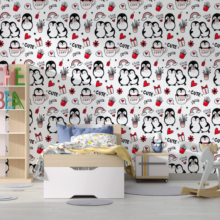 Dečiji patern pingvini srca