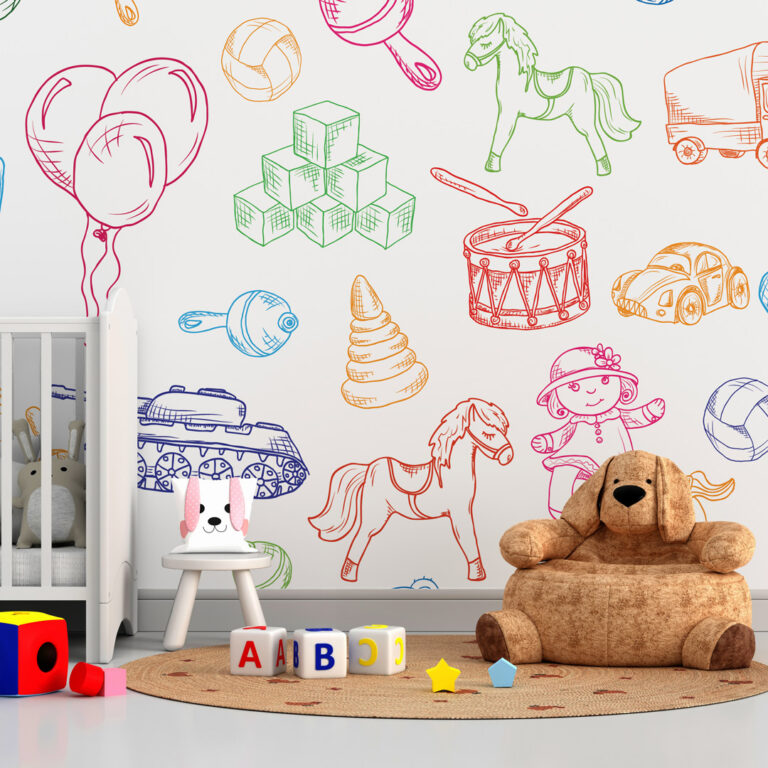 Dečiji patern ilustracije igračaka