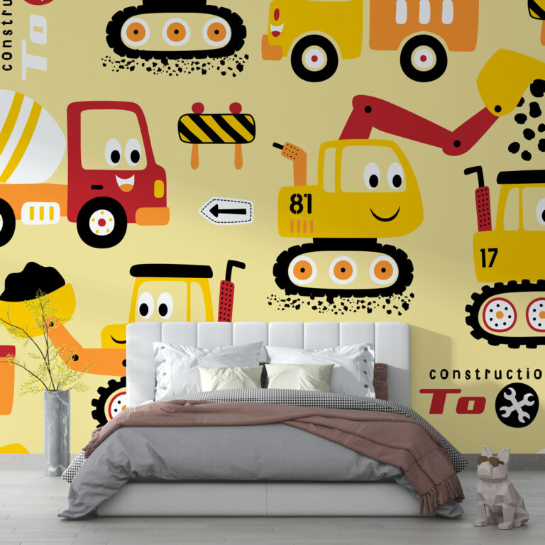 Dečija foto tapeta bager motiv