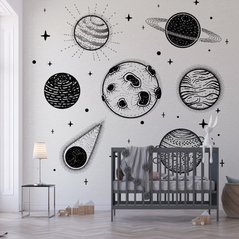 Dečija foto tapeta kosmos – planete i zvezde