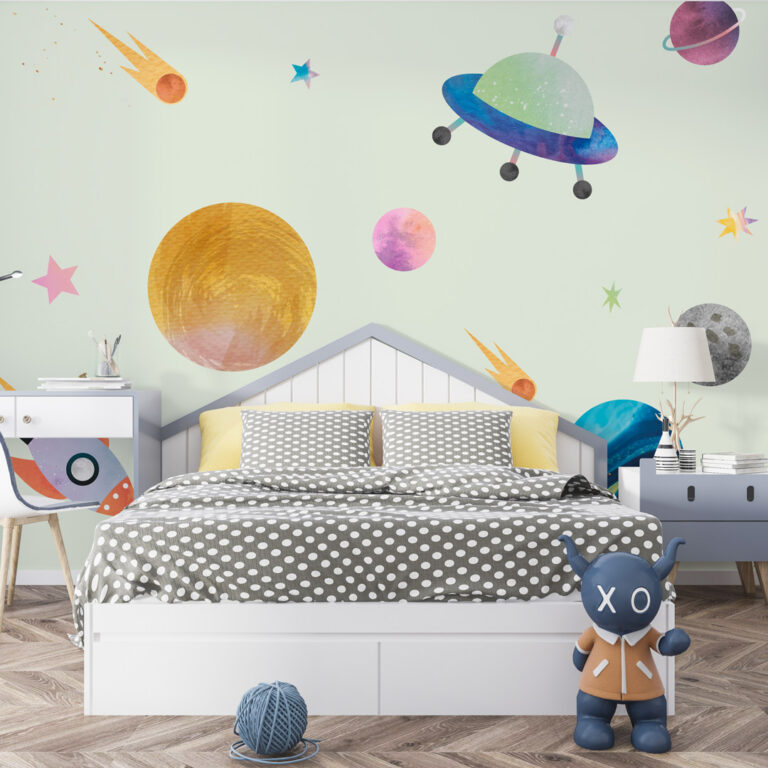 Dečija foto tapeta kosmos – planete i zvezde