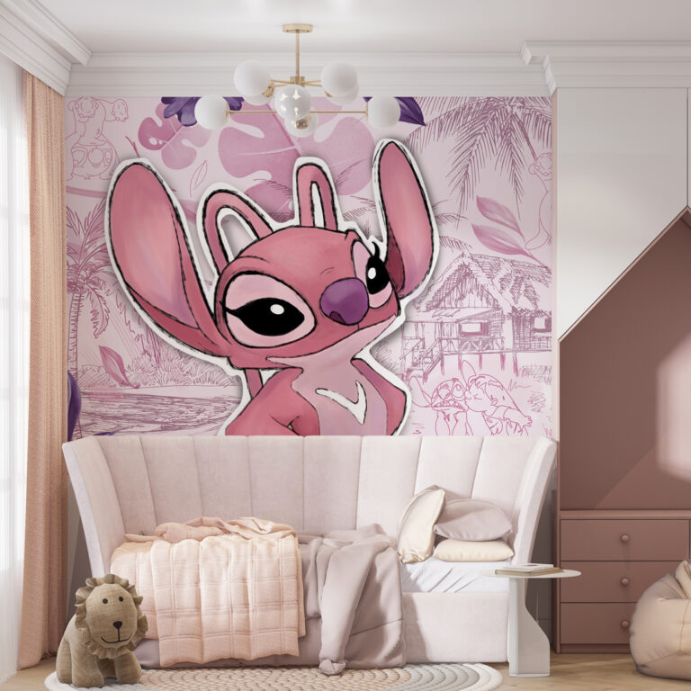 Dečija foto tapeta Angel iz Stitcha – razigrani crtani motiv