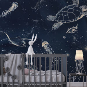 Foto tapeta podvodni svet za dečiju sobu – morski motivi