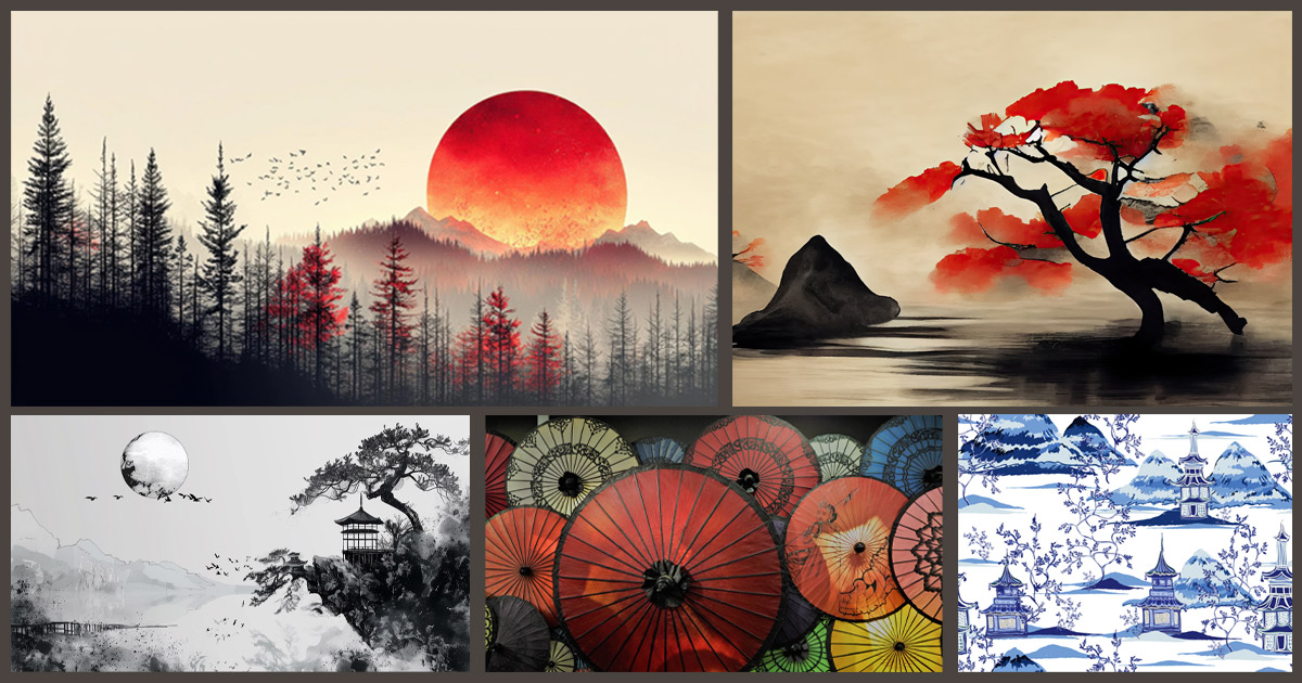 Foto tapeta sa prikazom Japanskog stila i elegancije